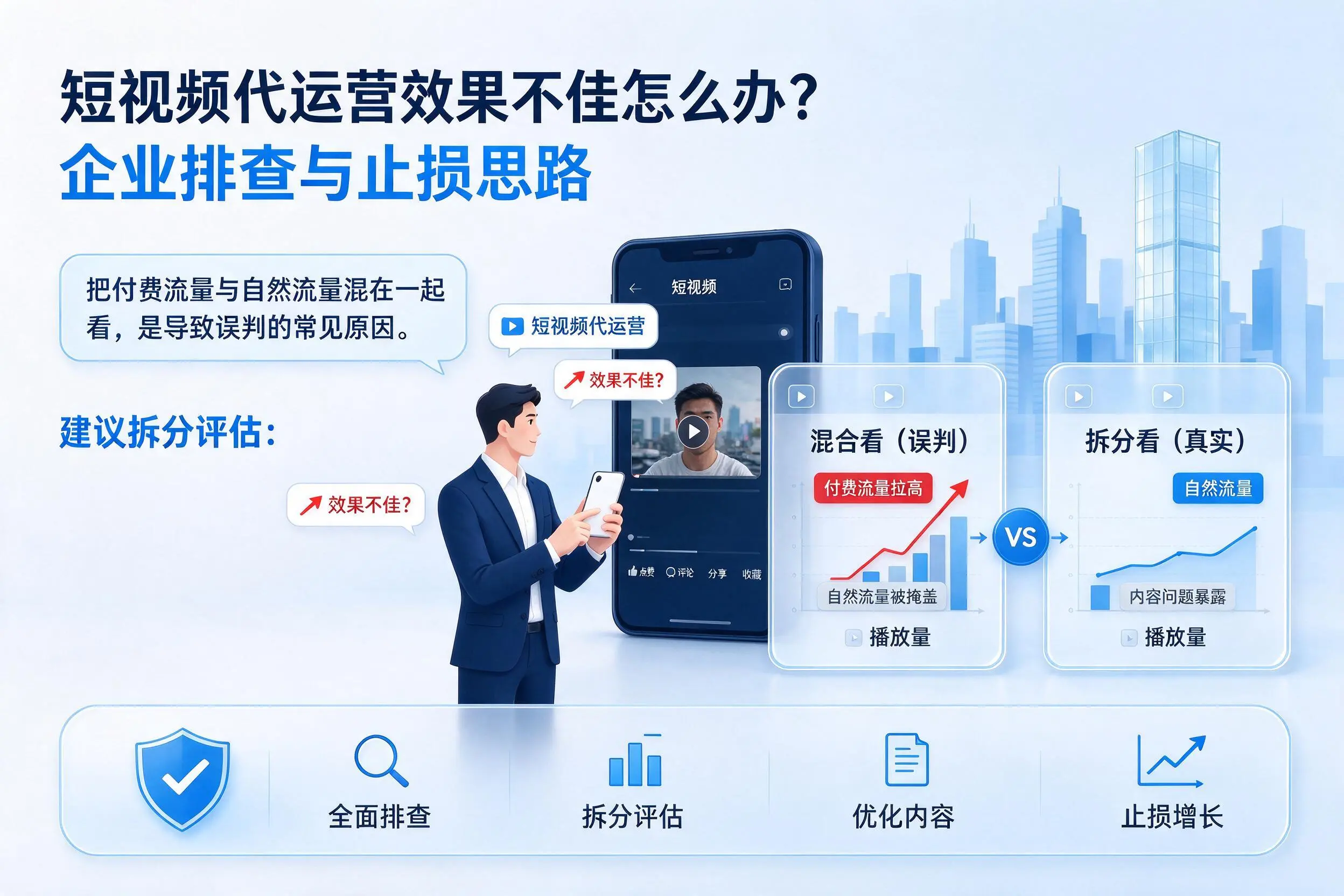 短视频代运营效果不佳怎么办?廊坊企业排查与止损思路