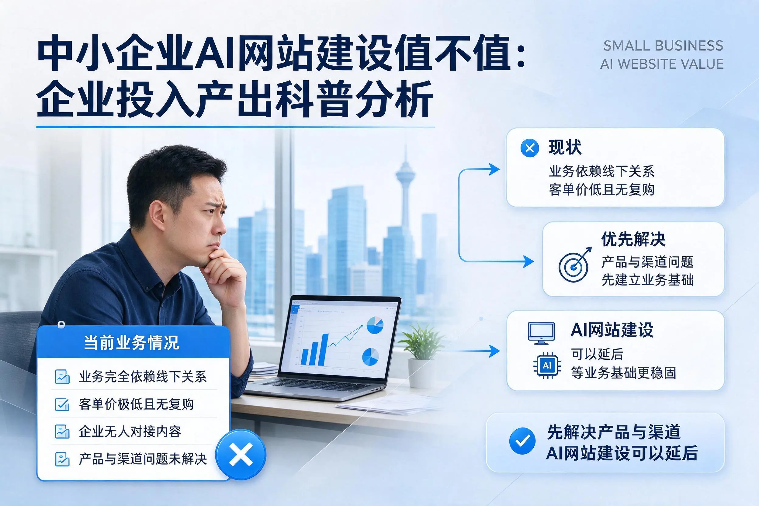 中小企业AI网站建设值不值：廊坊企业投入产出科普分析