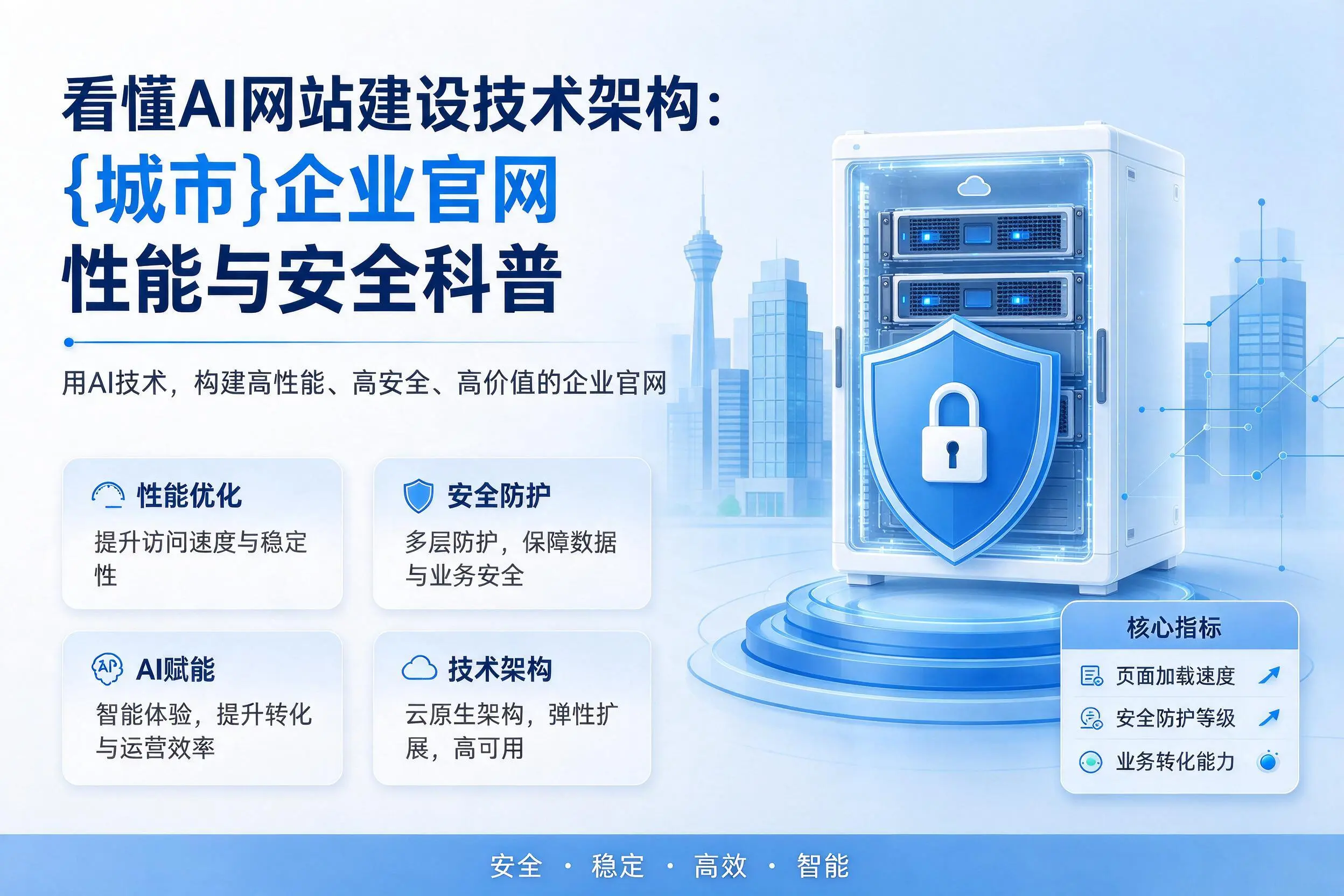 看懂AI网站建设技术架构：廊坊企业官网性能与安全科普
