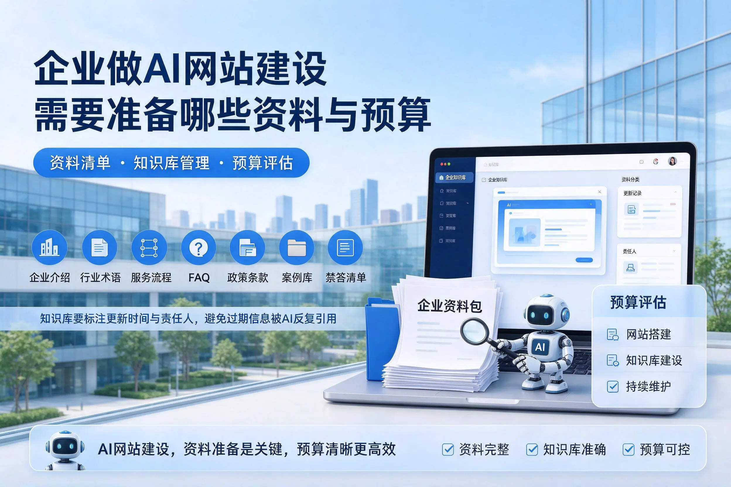 廊坊企业做AI网站建设需要准备哪些资料与预算
